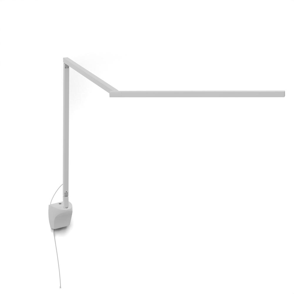 Z-Bar Desk Lamp Gen 4 (Warm Light; Matte White) with Wall Mount